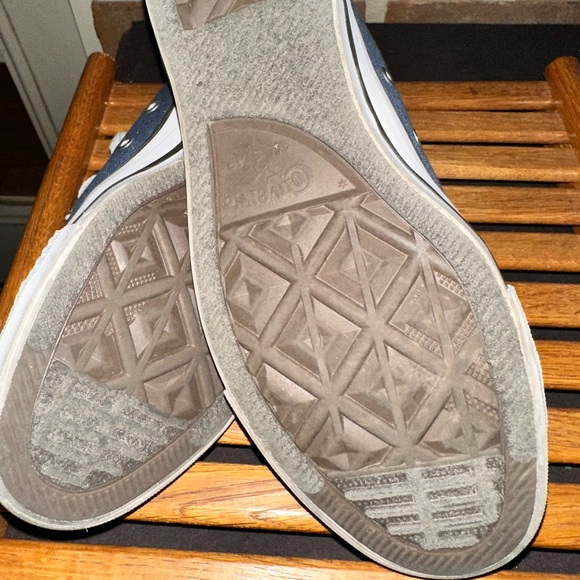 Converse  Navy and White Sneakers - Picture 5 of 7